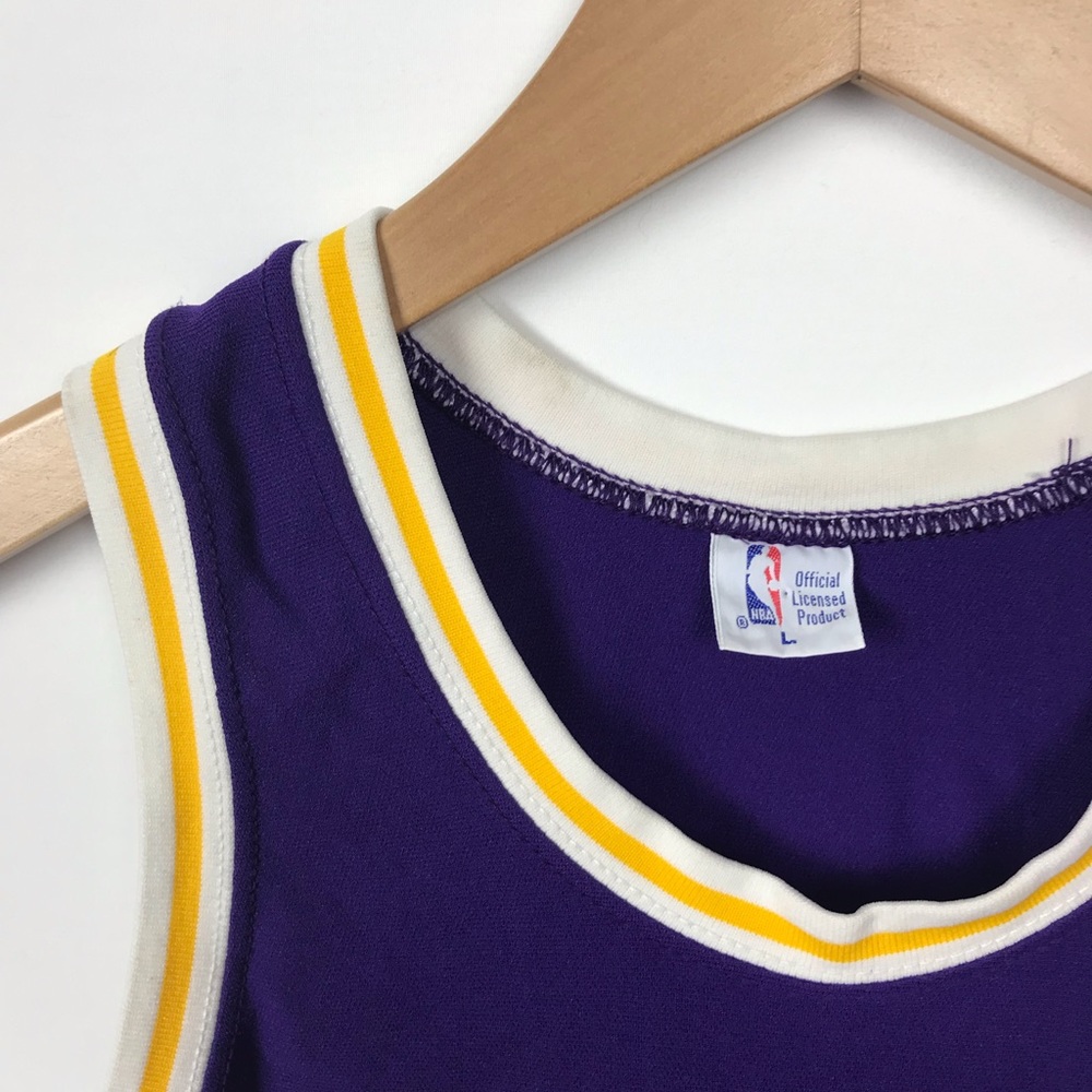 (SOLD) ‼️ Sand Knit Los Angeles Lakers Jersey 42 - Picture 7 of 8